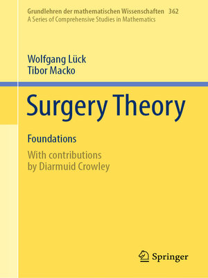 cover image of Surgery Theory